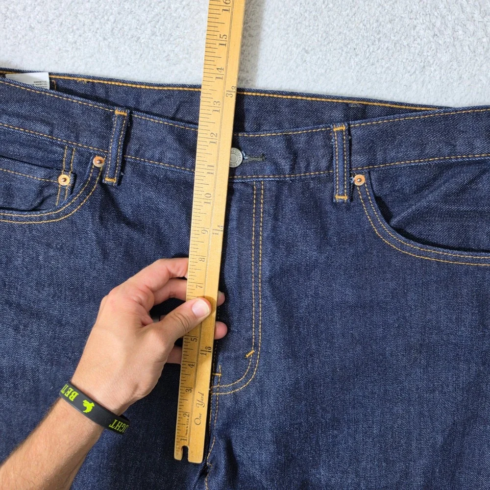 Levi's 517 Mens 36/34 Jeans Dark Indigo Blue Bootcut Rigid Denim Classic Cowboy